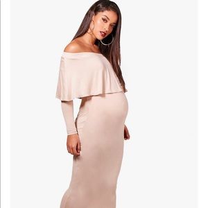 Maternity dress , soft beige , used once